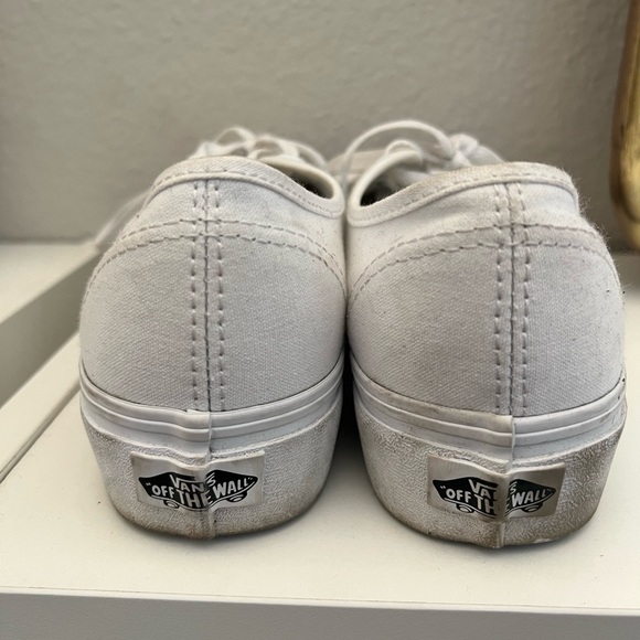White Vans, size 7.5 - Picture 3 of 4